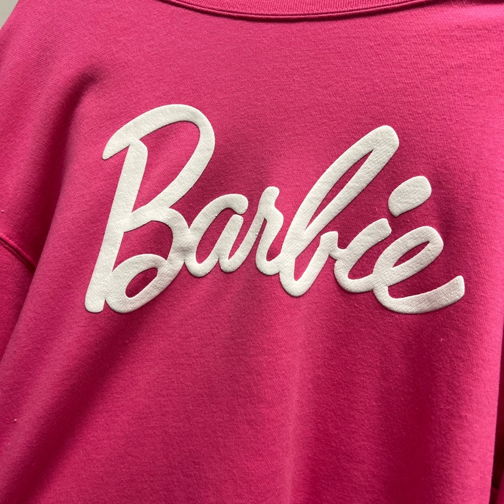 Brand new. Never worn Barbie sweatshirt. XL for an oversized comfy fit. - Picture 2 of 3
